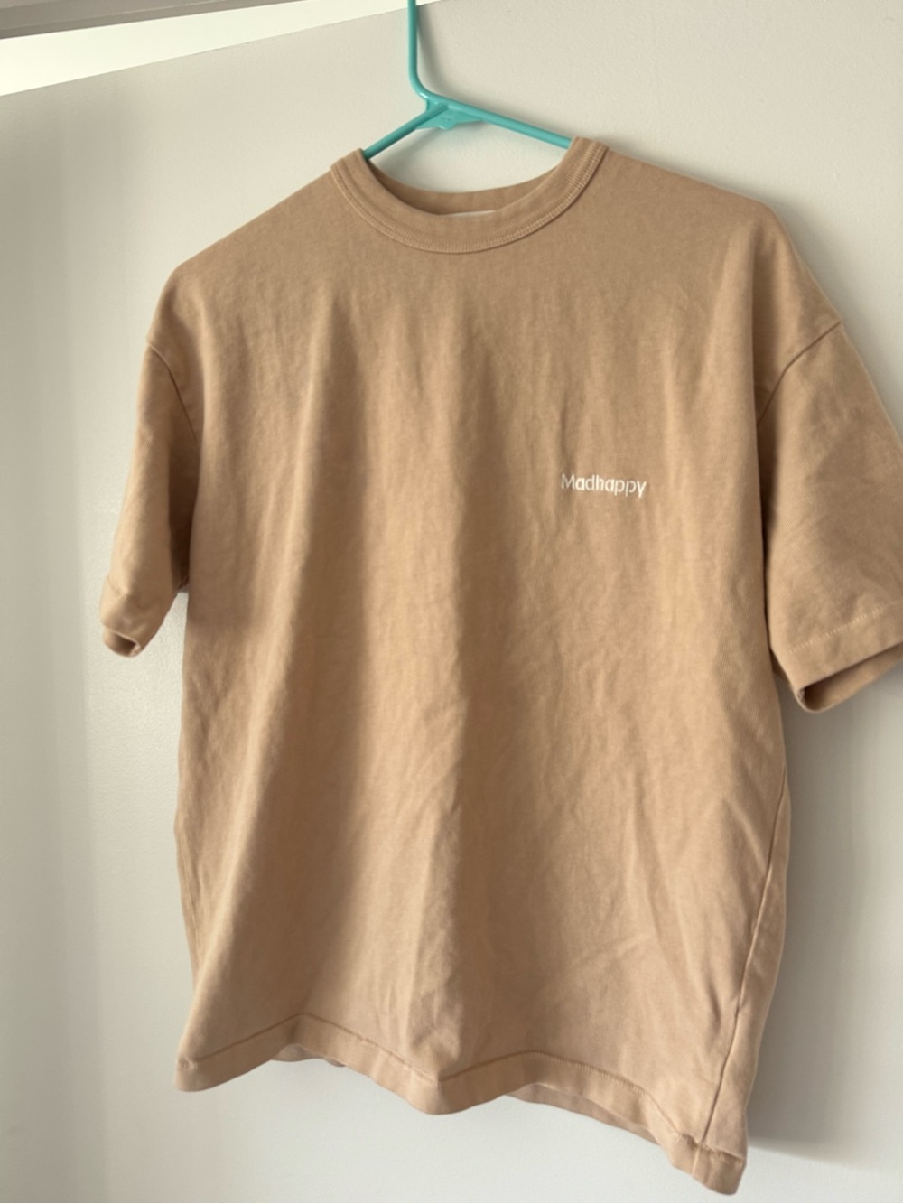 Madhappy Beige Short-Sleeve Crewneck Tee